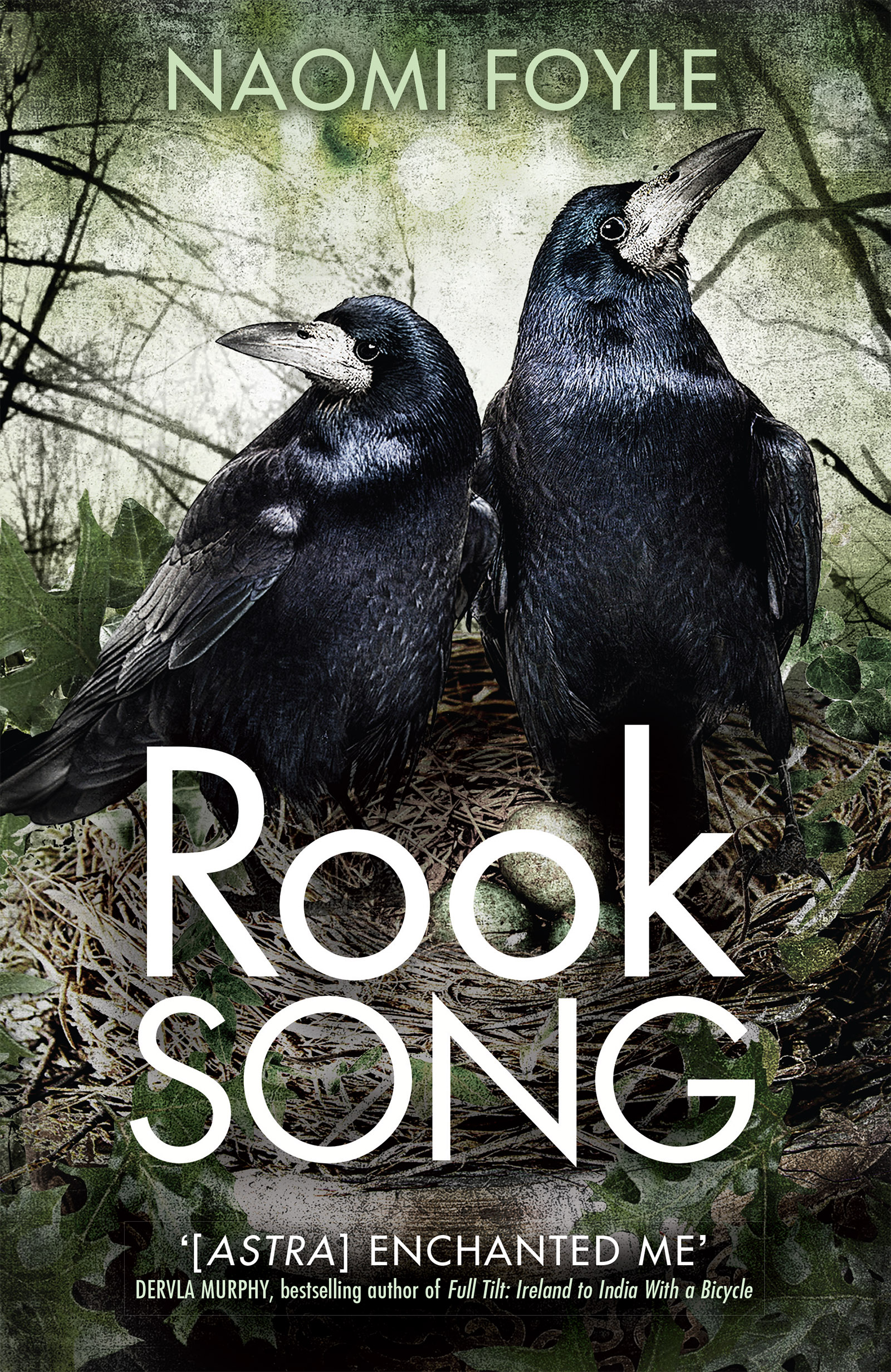 The cover image of Rook Song: The Gaia Chronicles Book 2. An illustration of two rooks in a nest. - ©Jo Fletcher Books/Andy Vella
